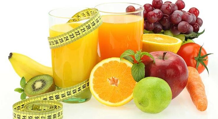 Fruits, Vegetables, and Juices for Weight Loss in Favorite Diets
